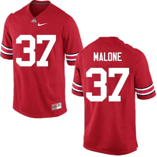 Men Ohio State Buckeyes #37 Derrick Malone College Football Jerseys Game-Red
